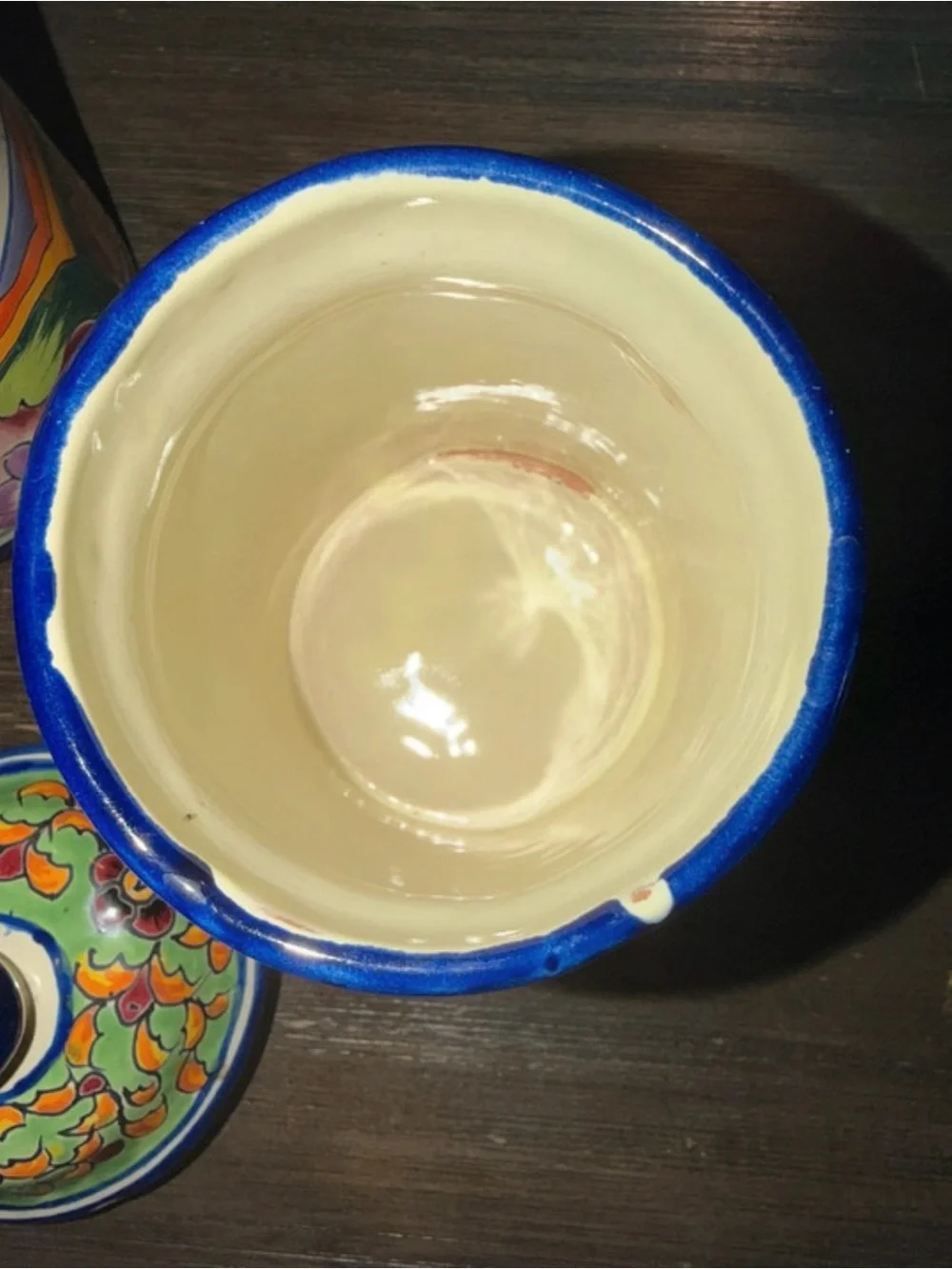 Hand-Painted Ceramic Canisters in Bright Multicolor